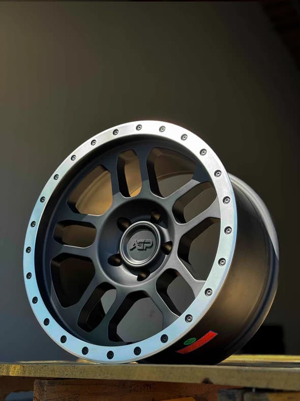 AGP 17x9 AGP TRUX 301 6x139.7 6x5.5 Black w/Machined Ring (+1mm)