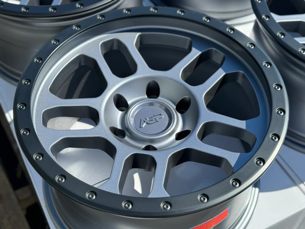 AGP 17x9 AGP TRUX 301 6x139.7 6x5.5 Grey w/Black Ring (-12mm)
